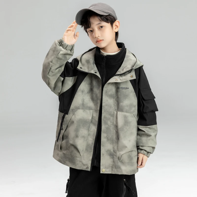 男童秋款废土风外套2024新款时髦中大儿童秋季潮【百纳】AF332