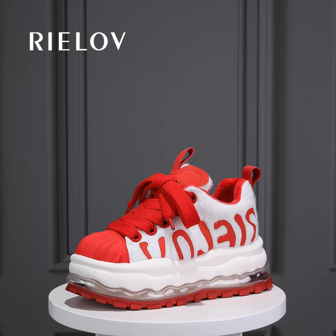 【婷婷 绯雪】RIELOV增高7cm时尚潮流百搭女士休闲鞋25349