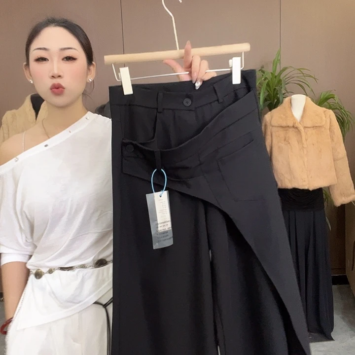 秋季新款黑色长裤