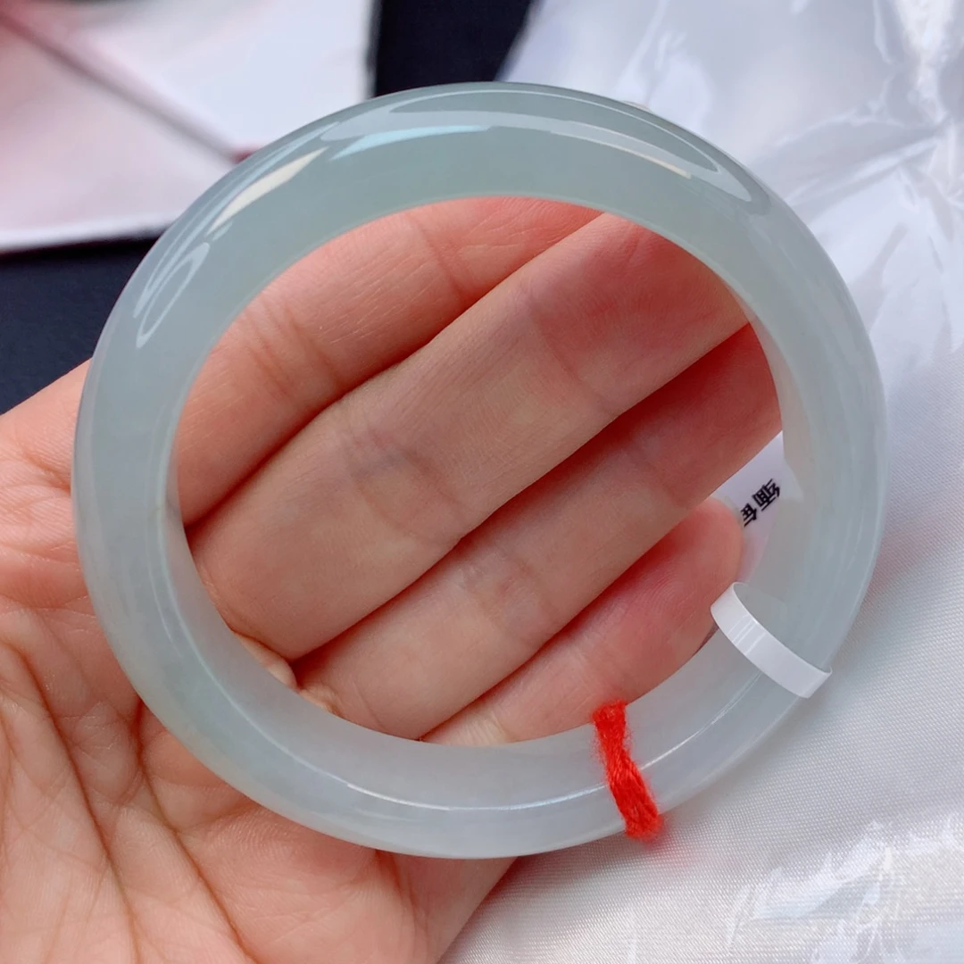 翡翠未镶嵌手镯55圈