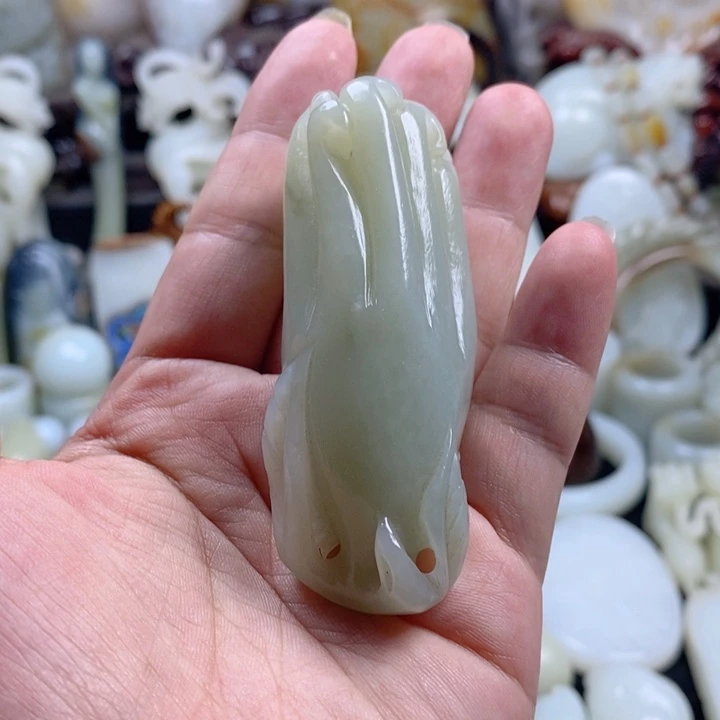 和田玉未镶嵌挂件