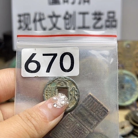 铜淡**然现代文创工艺品现代花钱