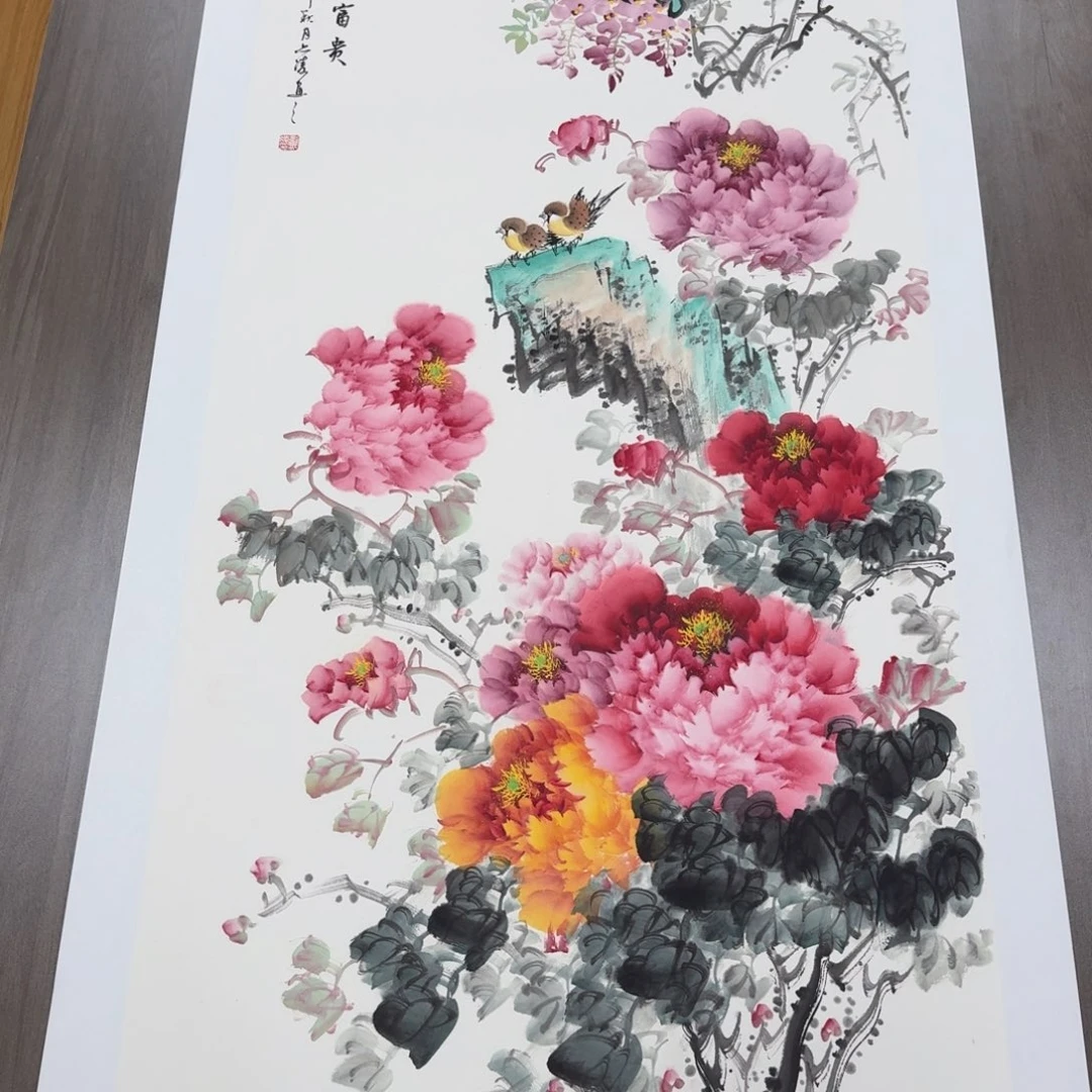 国画国画花鸟山水作品