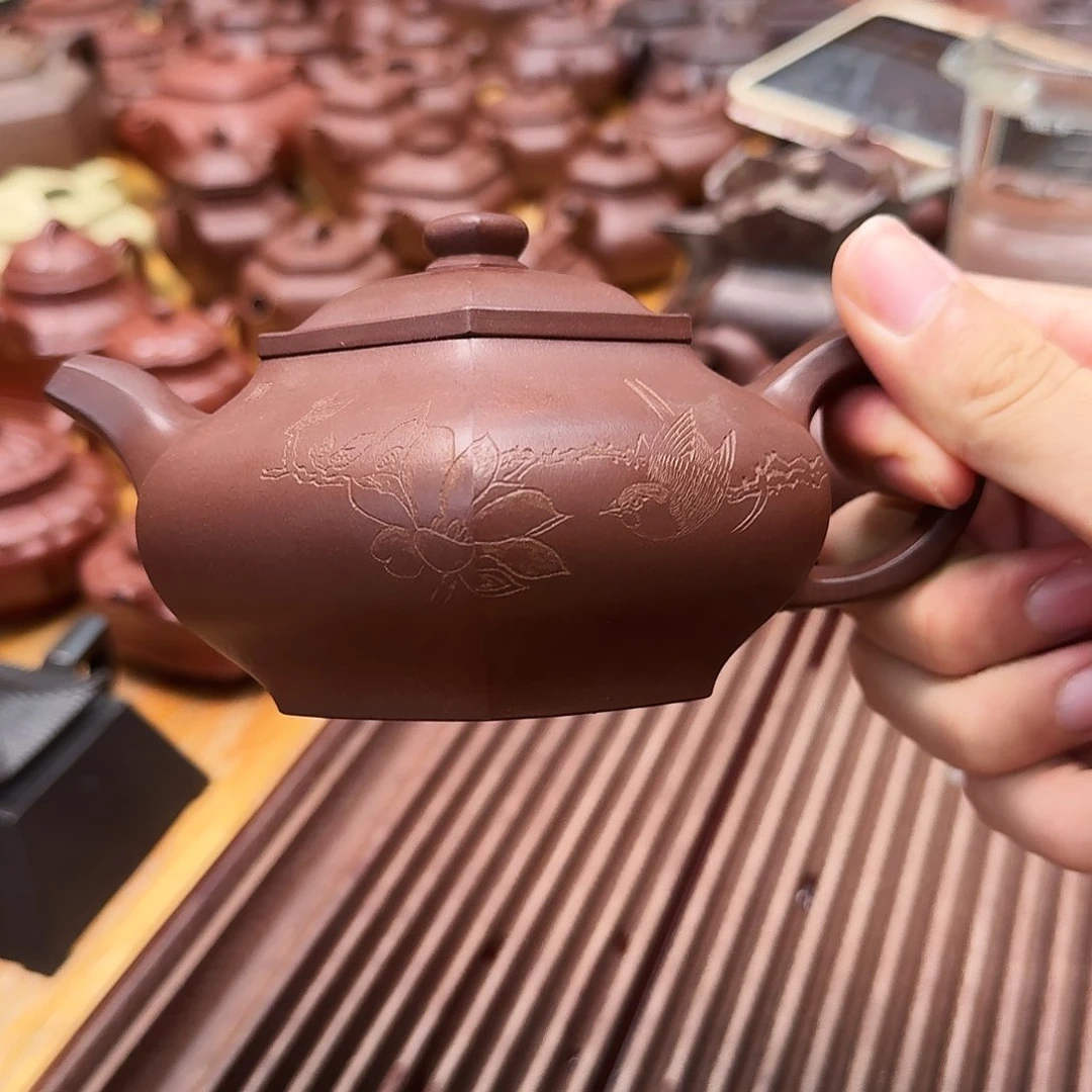 茶壶紫砂紫砂壶藏六方260cc