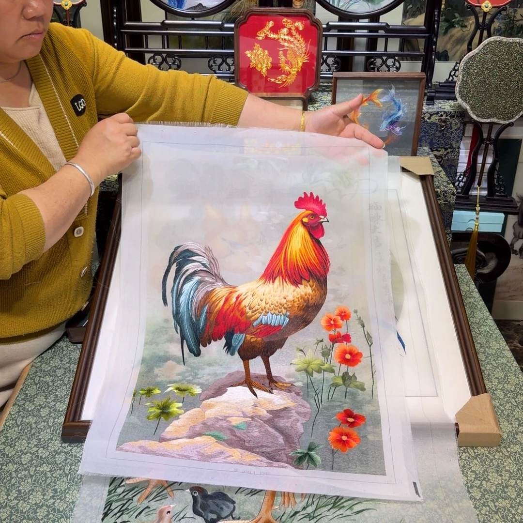 金***澄刺绣手工苏绣工艺制作技艺精湛