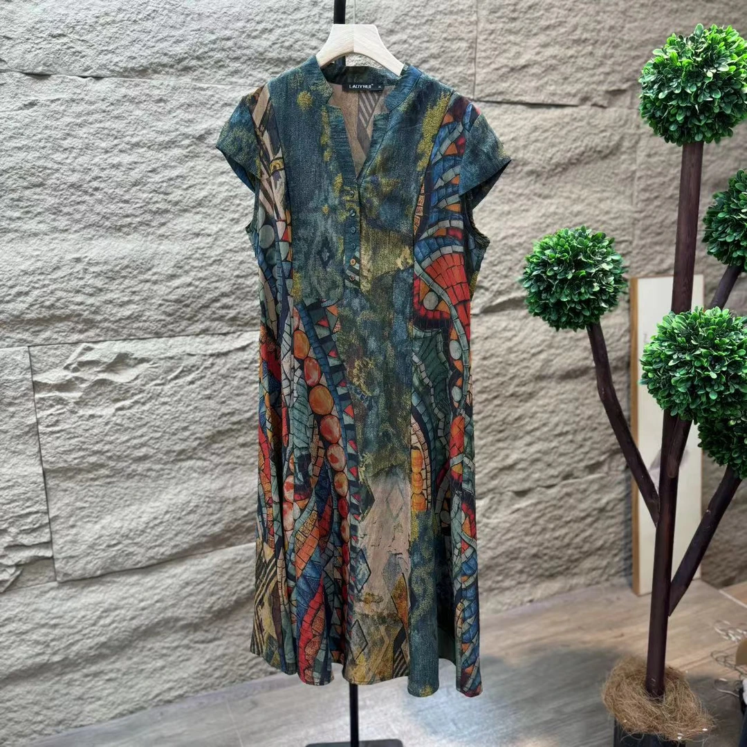 7843新款夏季洋气减龄显瘦连衣裙QZ