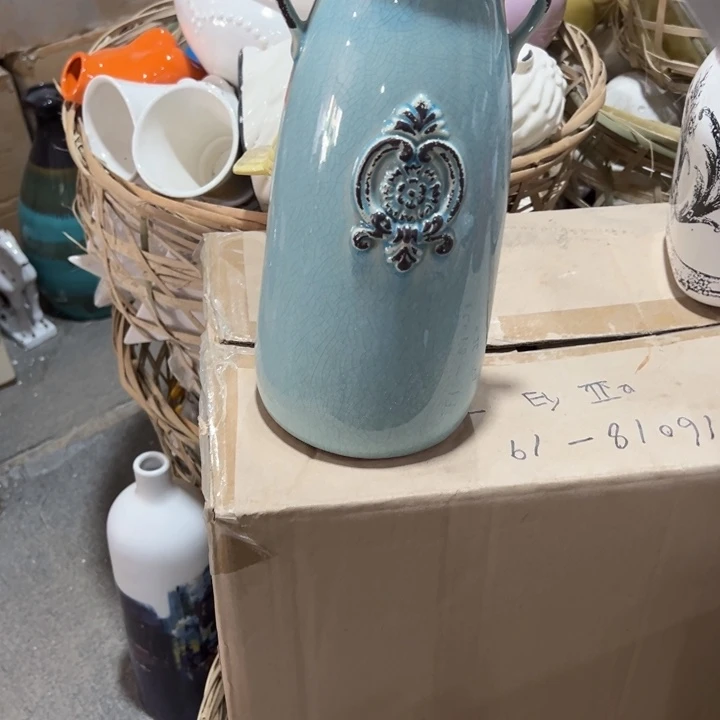 摆件瓷花瓶摆件外贸出口（微瑕）