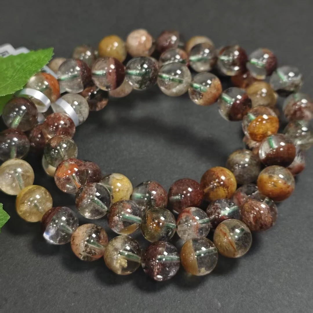 【书记甄选】天然四季幽灵单圈手链 多样性发一件 约9mm CK1127