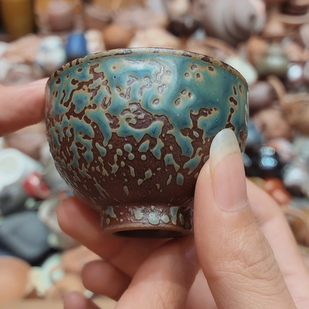 柴烧老岩泥高温茶器皿