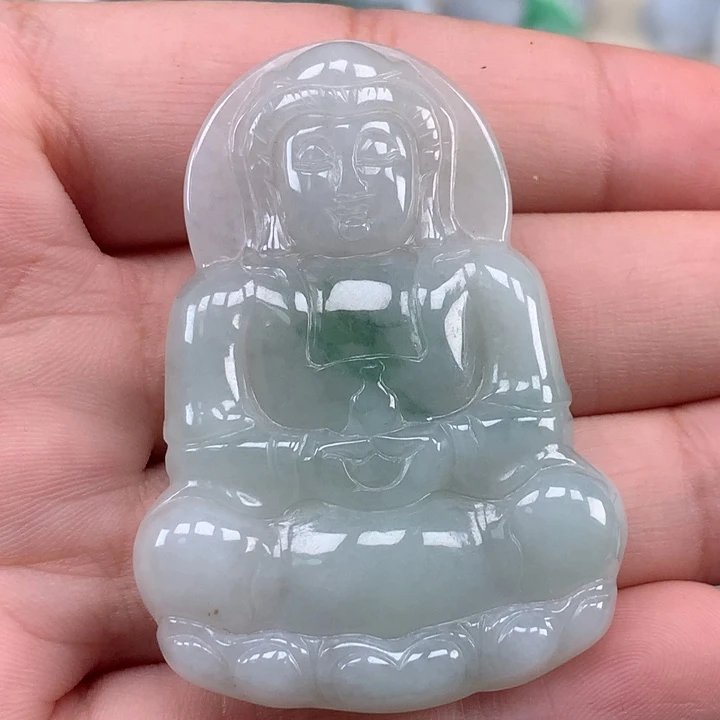 颈饰未镶嵌翡翠观音