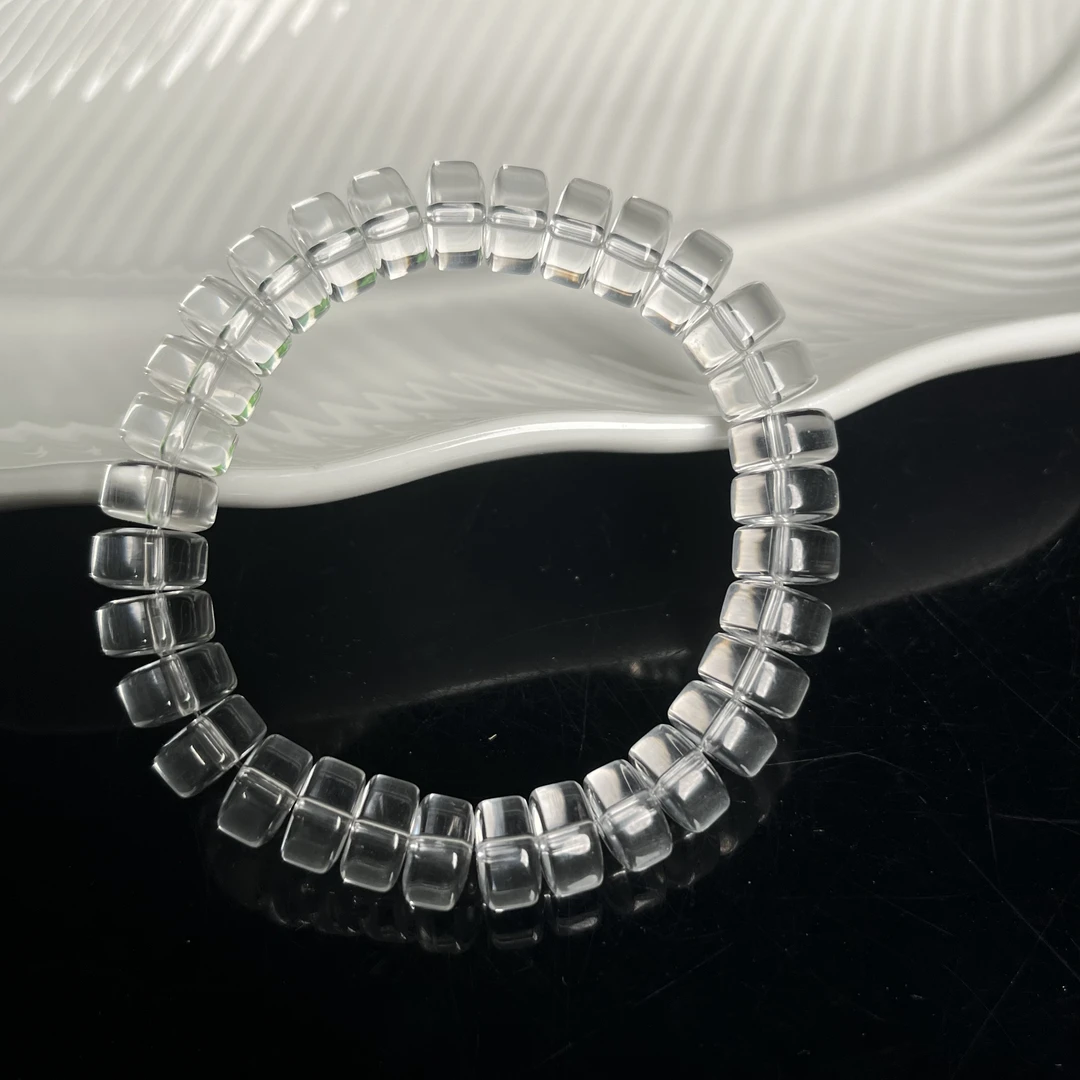 双A白水晶药片珠10mm+S1432多样性发其一