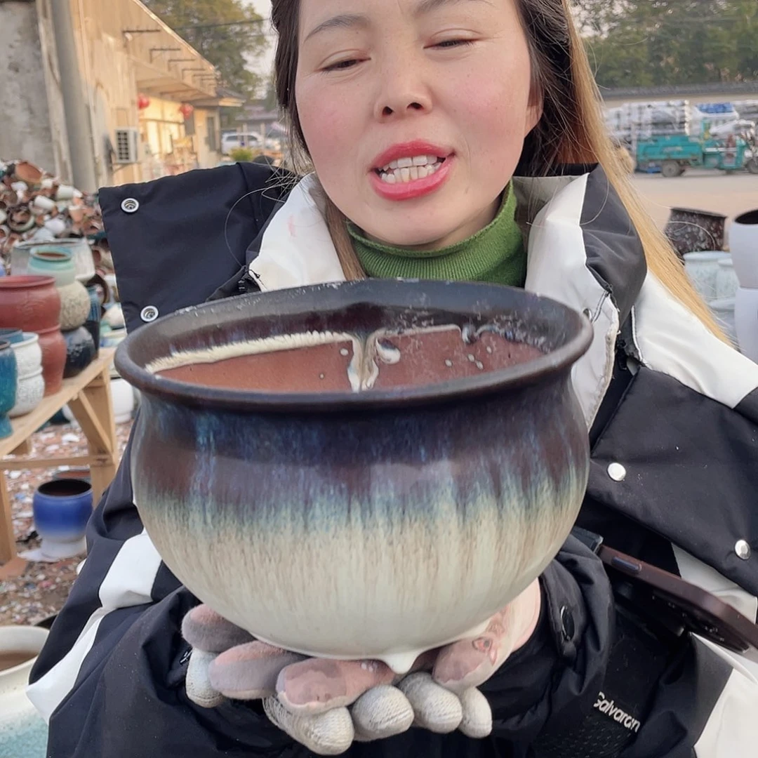 红陶王嫂花盆直播0307-611瑕疵