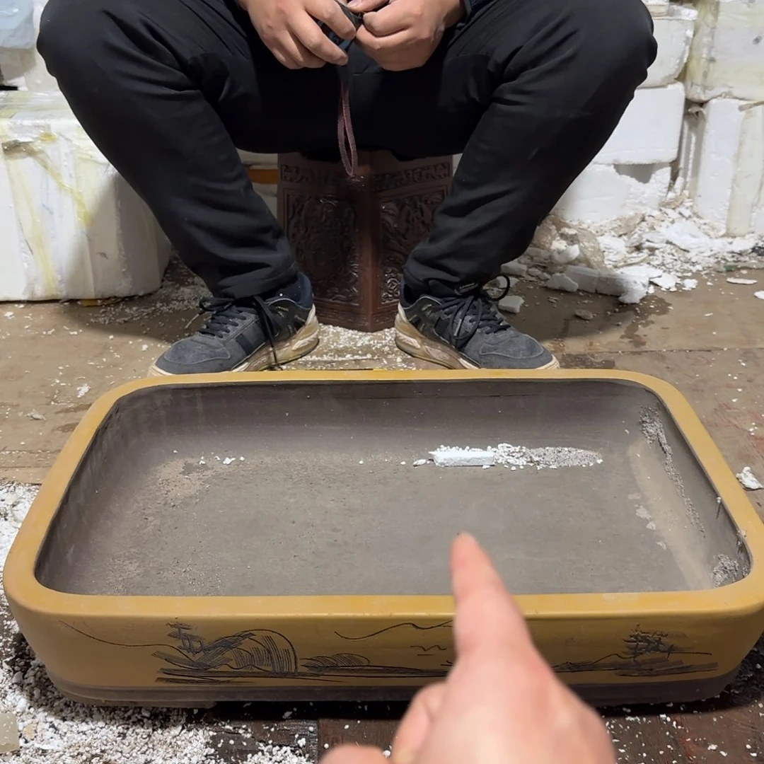 紫砂花盆口径61厘米