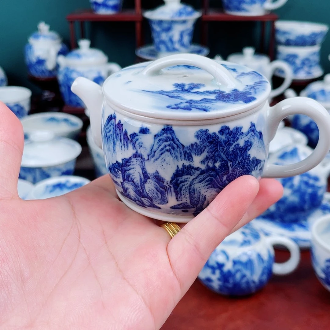 手工手绘青花，青花