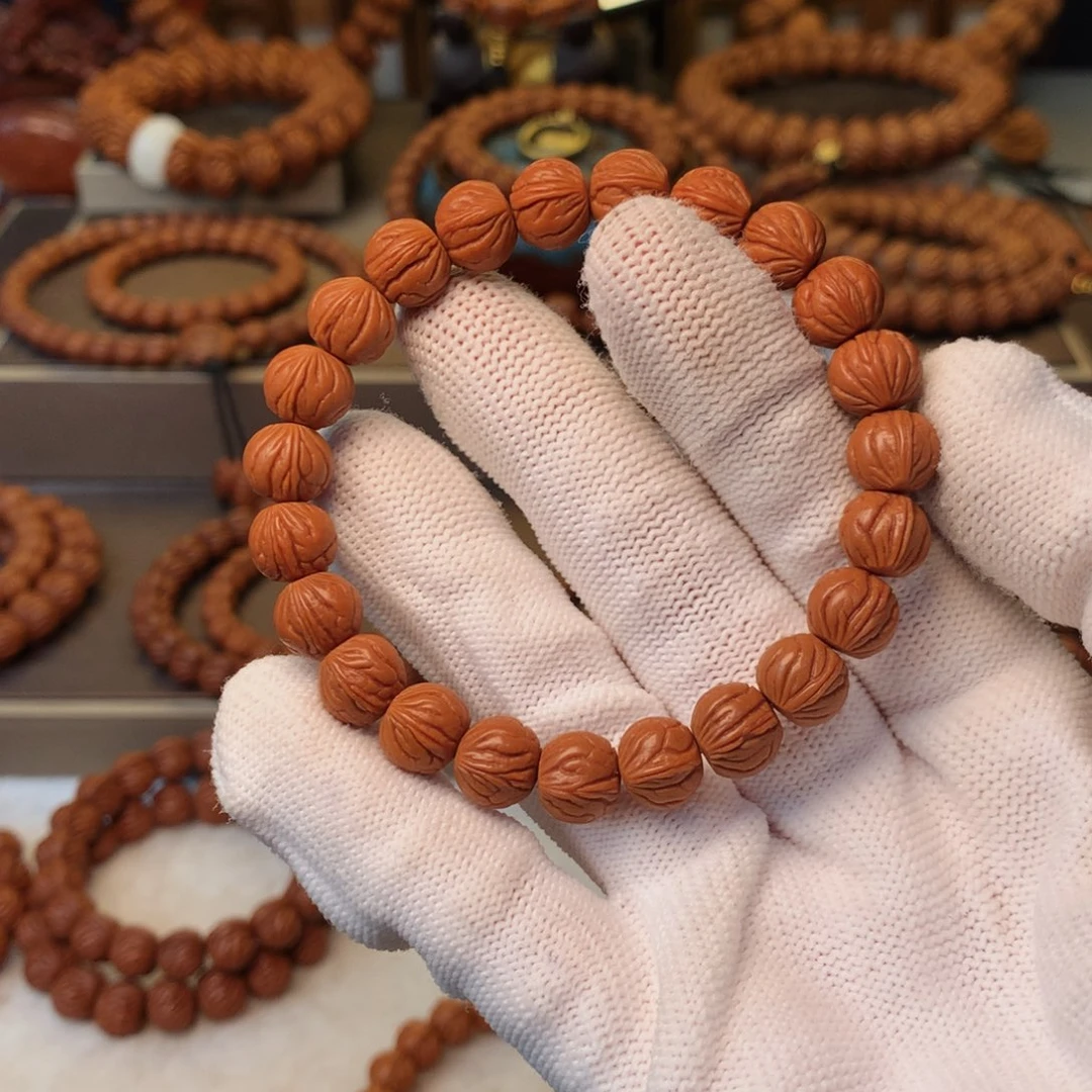 小***啦手串桃核秦岭龙纹