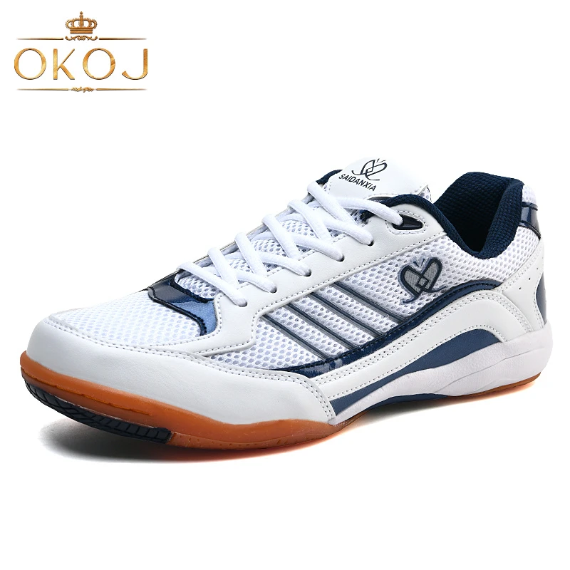 OKOJ乒乓球鞋子男透气轻便防滑耐磨新款运动鞋比赛训练羽毛球鞋子
