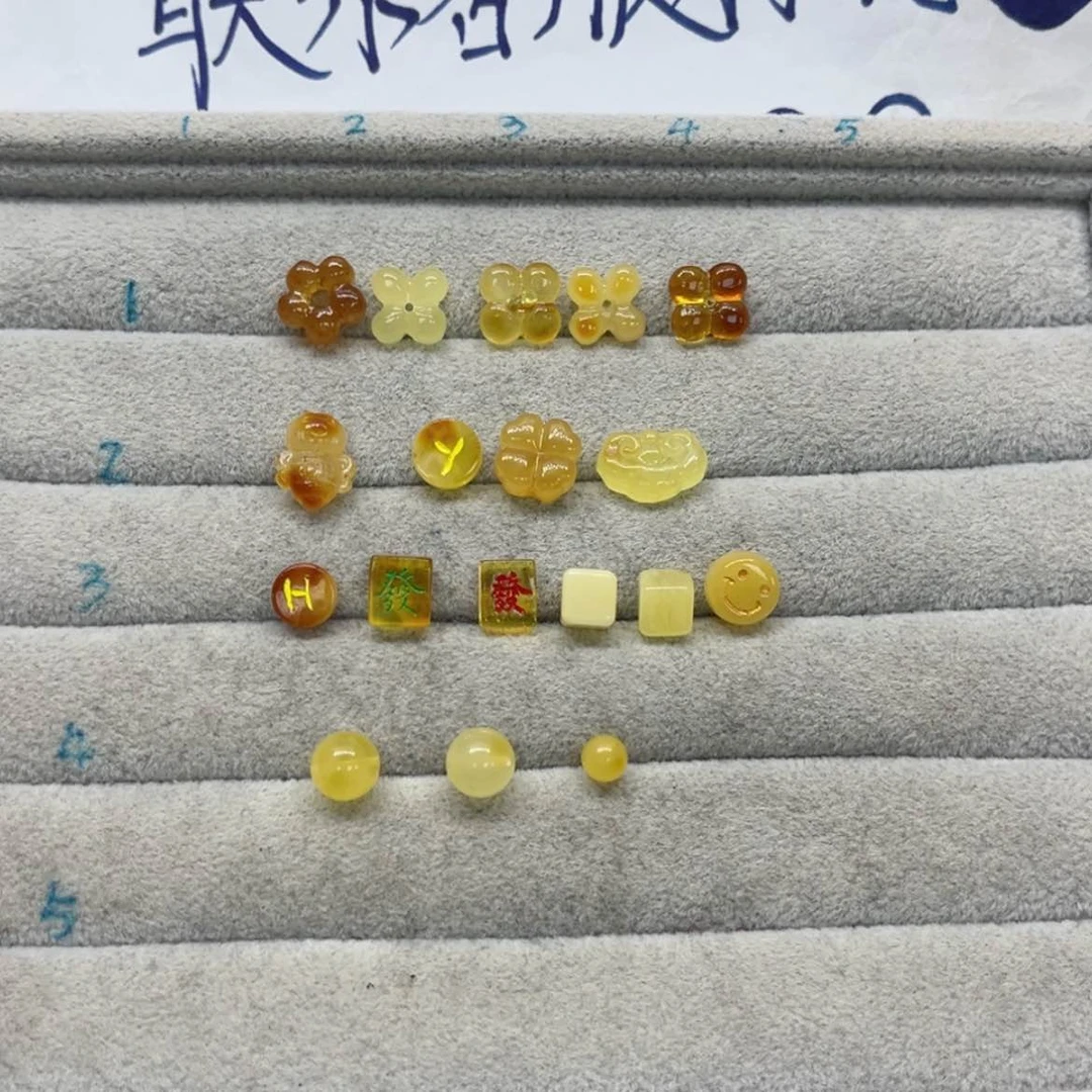 【闪购商品】琥珀裸石未镶嵌红***_天然琥珀