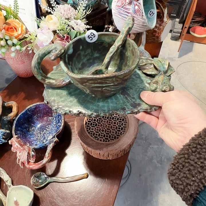 杯爱***八纯手工咖啡杯盘碗