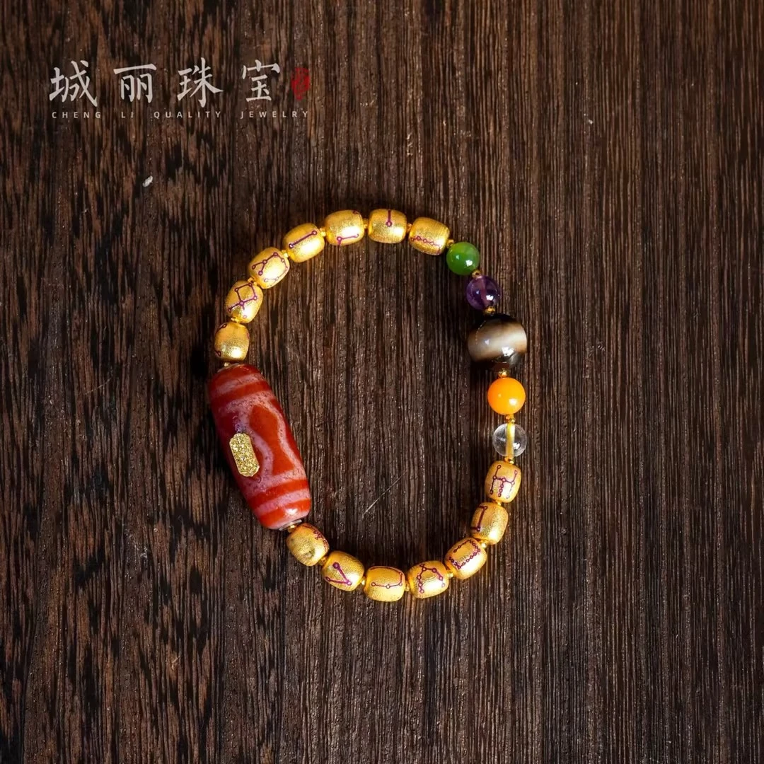 【城丽珠宝】18K九紫星耀全局28星阵手串/条（多样性发货）