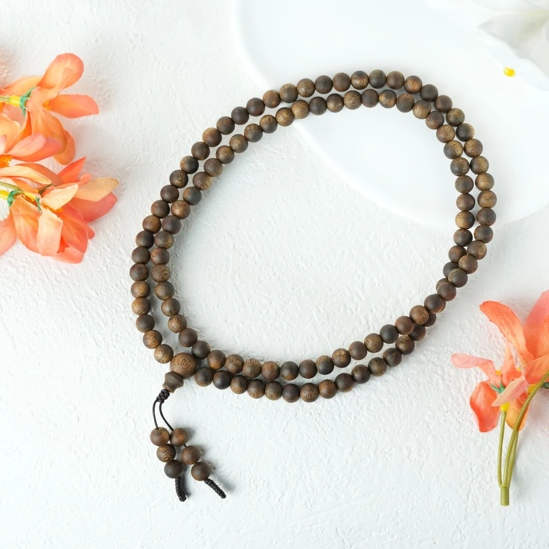 壹加安琪 | 棋楠沉香多圈108项链6mm多样性发货发其一