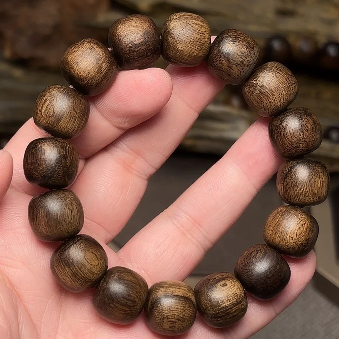 手串沉香越南芽庄白棋楠瘤疤13×14