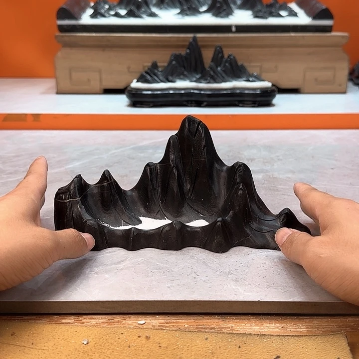 奇石茶宠鱼缸文房摆件