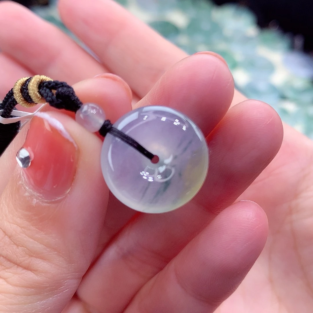 翡翠未镶嵌颈饰编号3-尺寸16.6/5.3