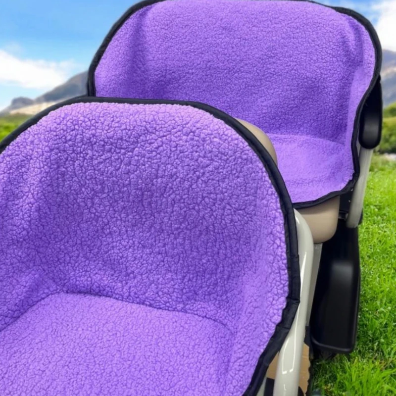 冬季毛绒电动三轮车防寒保暖盛昊金彭雅爱玛迪新日靠背电动车座套