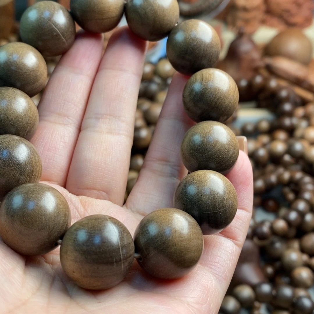 檀香木手串/手链印度迈索尔老山檀大瑕疵奶香1.8