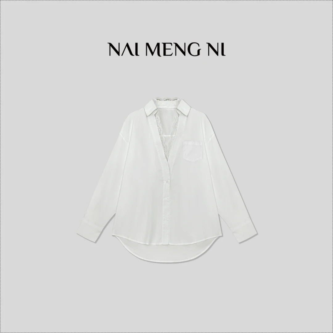 【肉肉】26N12283 新款长袖设计师女百搭时尚上衣韩版休闲衬衫