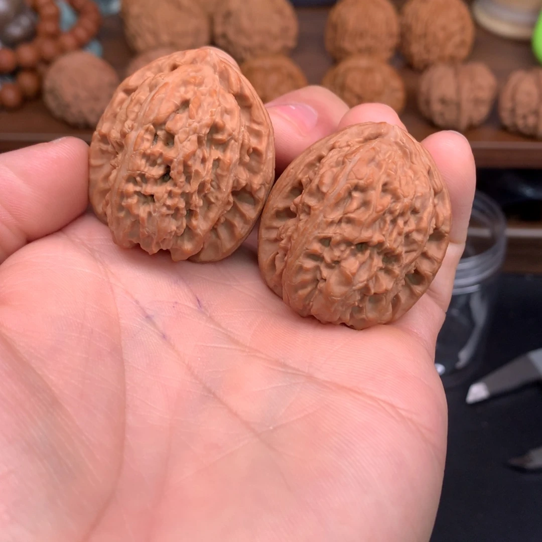 手串文玩核桃36高桩白狮子