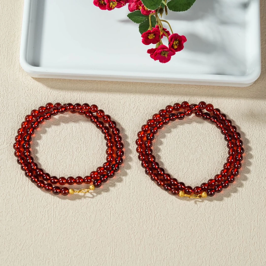 【云上好物】石榴石项链-多样性发一件-6.5mm-DS35949-5（JG）