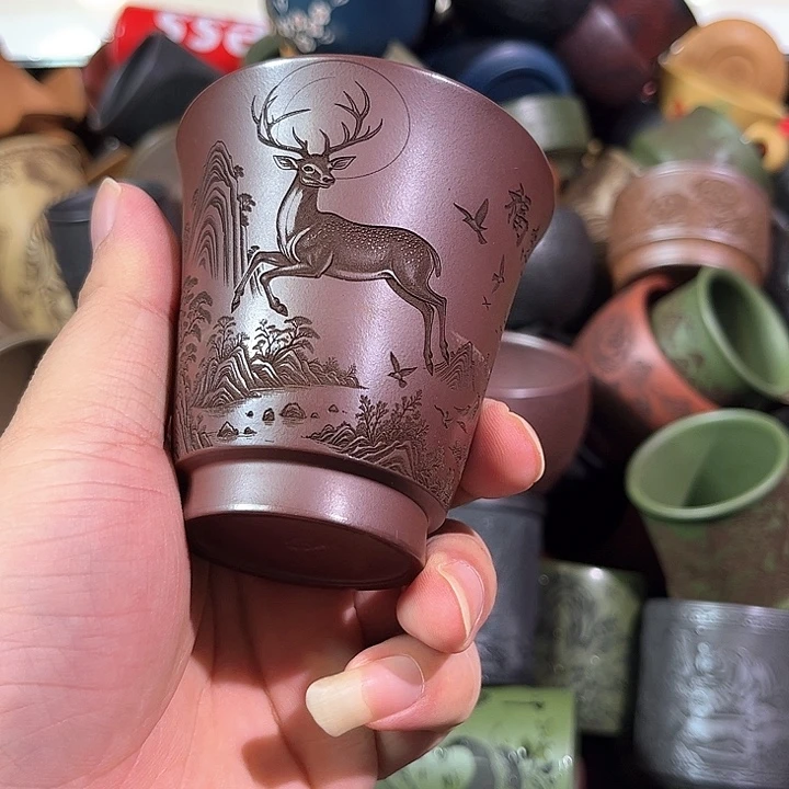 茶杯紫砂全手工紫砂主人杯