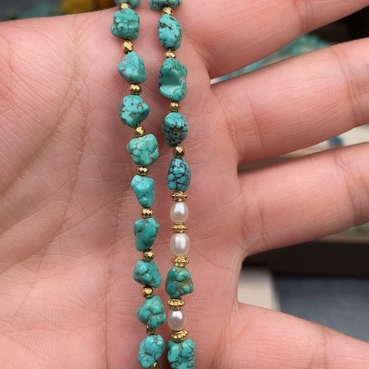 绿松石未镶嵌吊坠