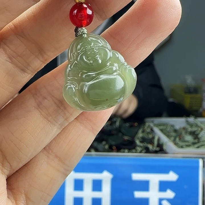 和田玉未镶嵌颈饰20mm