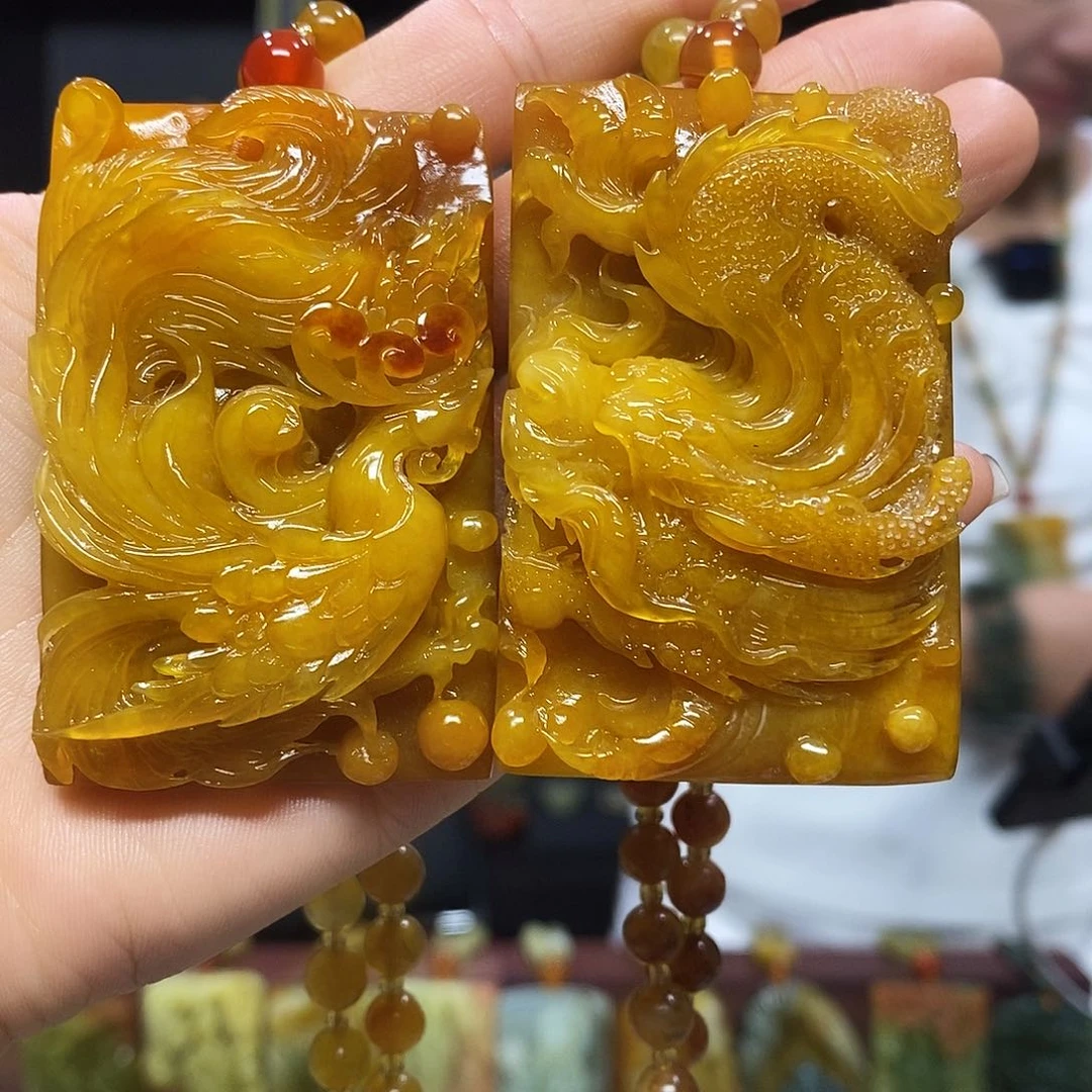 未镶嵌岫玉戒指挂件