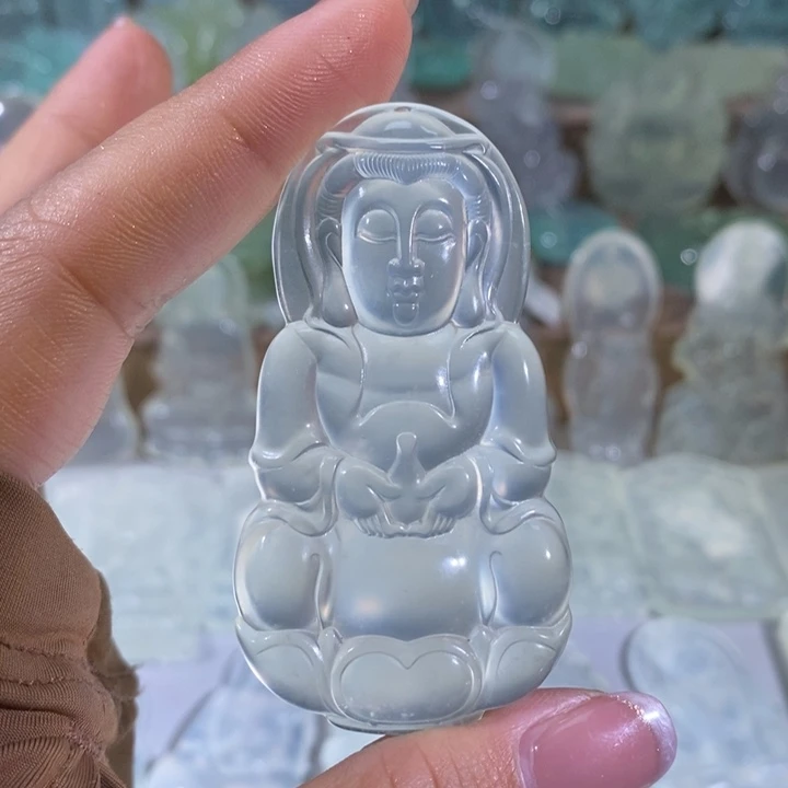 岫玉未镶嵌颈饰吊坠