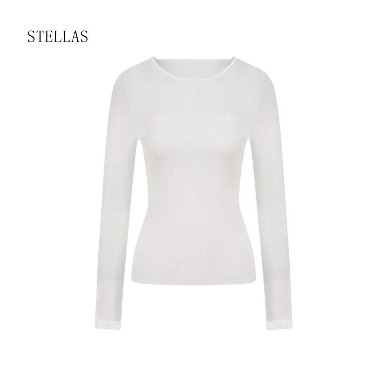 STELLAS「朦胧微光」高级感细腻绵软  修身针织衫打底衫