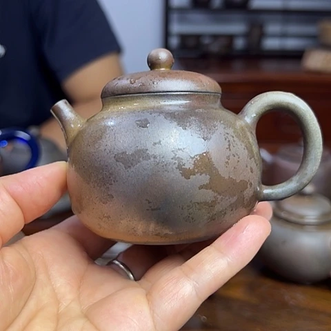 戬谷龙窑柴烧茶壶11