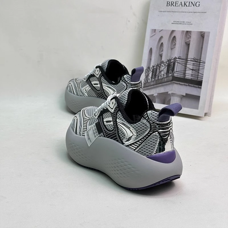 情侣款时尚休闲运动鞋春夏新款增高老爹鞋男女轻便帆船厚底摇摇鞋