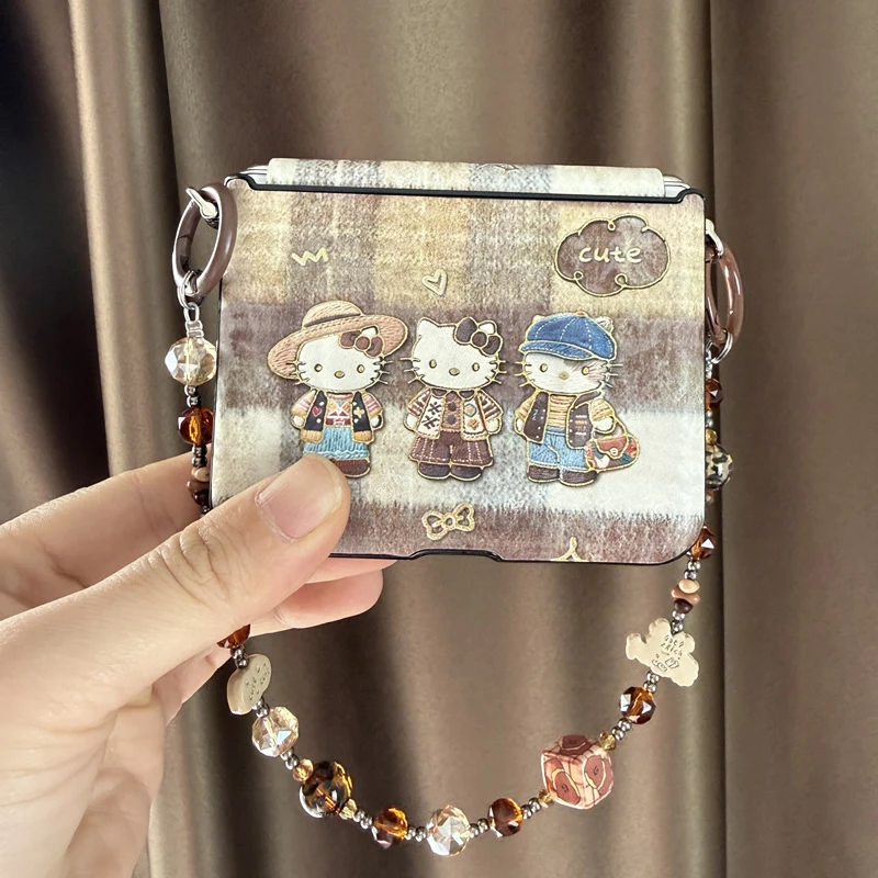 KT猫带磁吸适用华为puraX手机壳Pocket2折叠屏小米mixflip2荣耀2