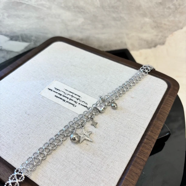 铜合金项链 星星镂空项链XL2553