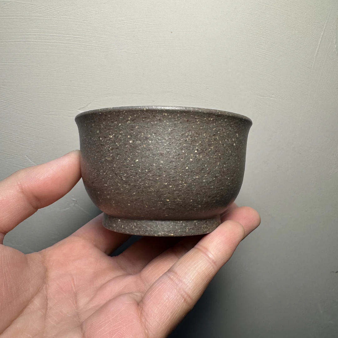 宜兴紫砂壶黄龙山原矿泥料蠡墅天青马蹄杯160CC