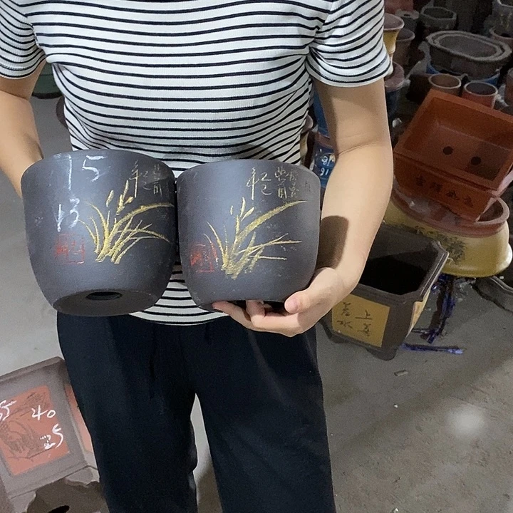 紫砂花盆紫砂花盆