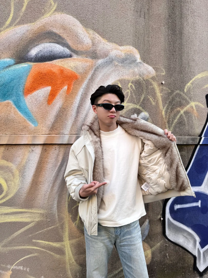 LaiMaI.Form座山雕毛领羽绒服90白鸭绒男外套加厚户外硬核外套