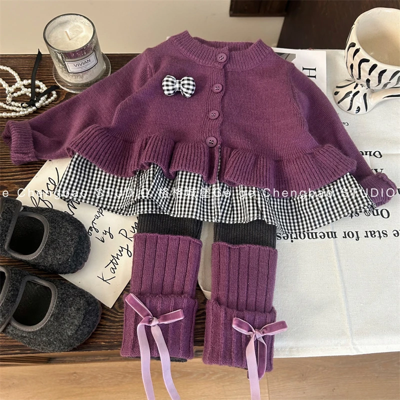 女童秋装套装2025秋新款韩版童装女宝宝春秋两件套P211