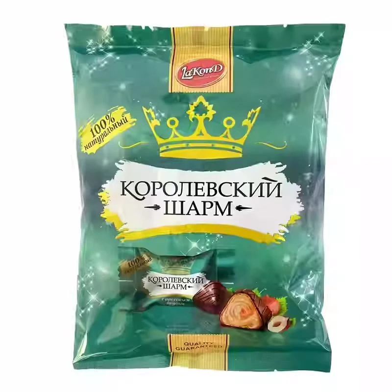 咖咖俄罗斯原装进口拉迈尔牌皇冠巧克力糖（榛子味）250g