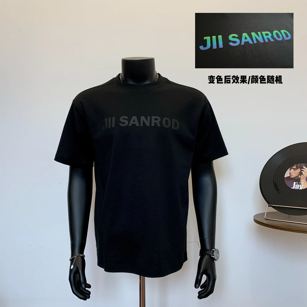 HAOZ炫彩温控变色工艺短袖T恤情侣宽松百搭国潮上衣77101