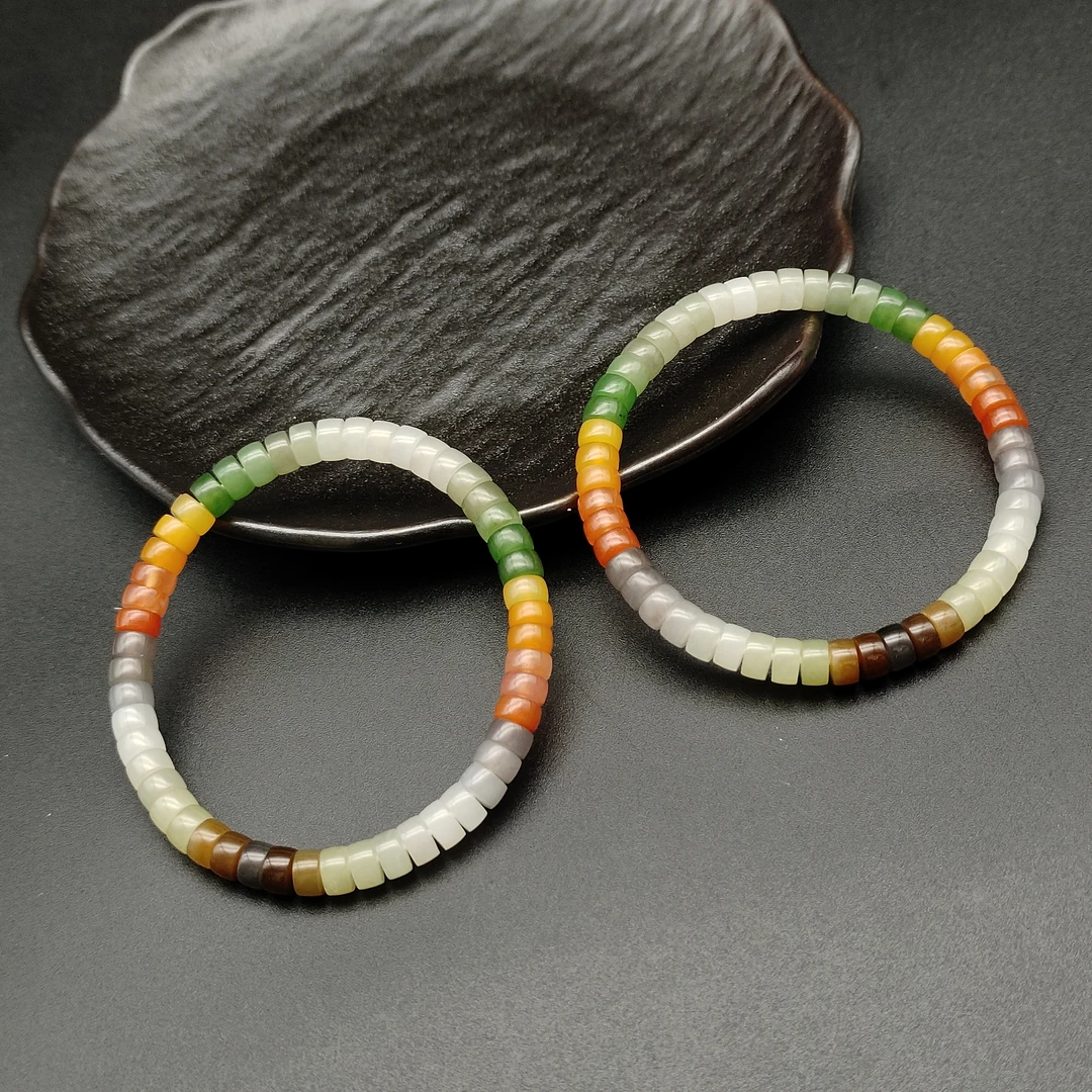 【老王好物优选】YDY1905-天然和田玉直切多宝多样性发一