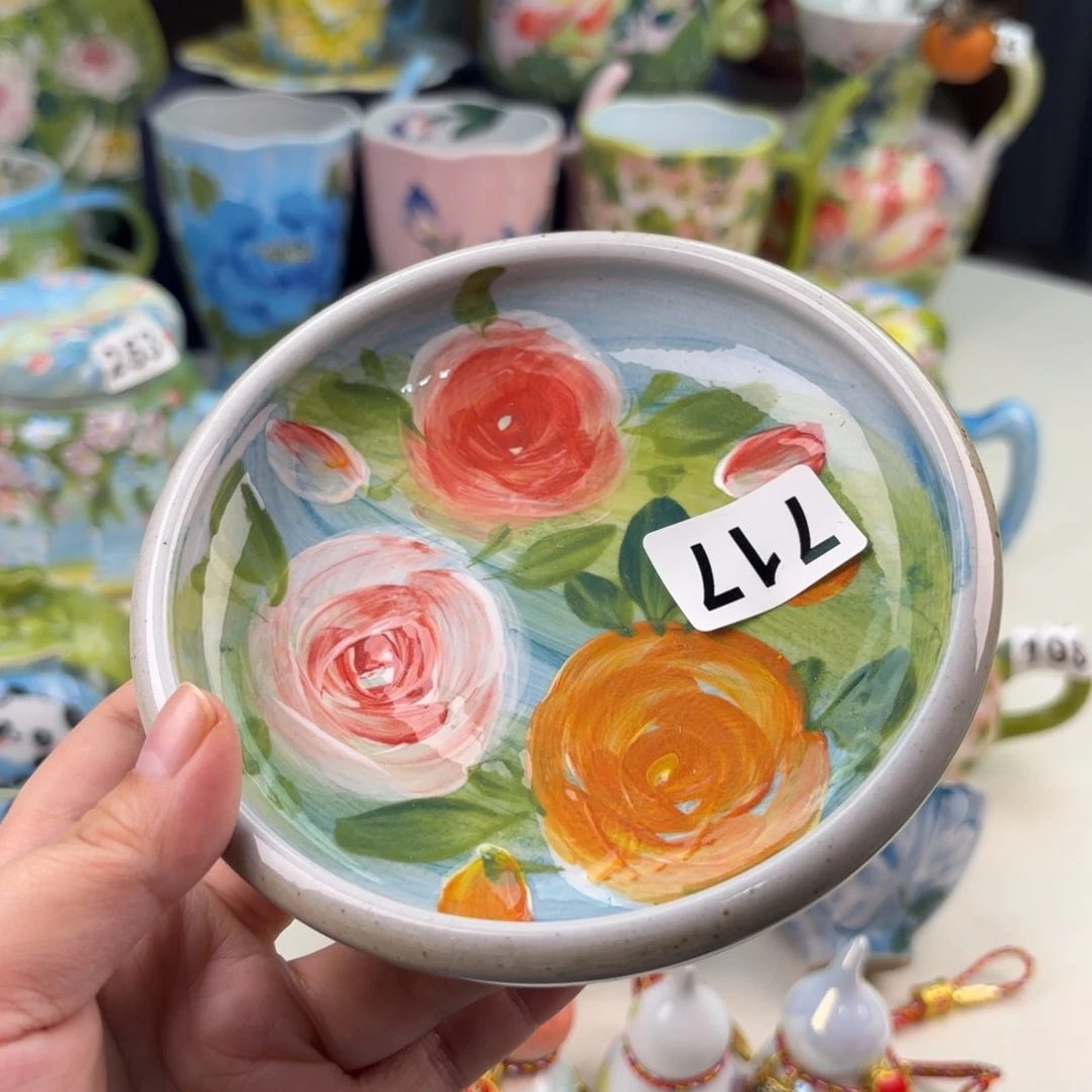 景德镇手绘高温釉下彩陶瓷茶具